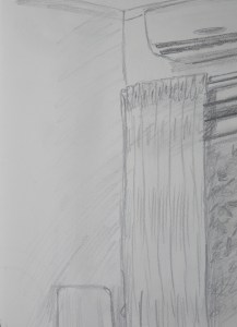 4 - 1st Pencil Sketch in my Apartment