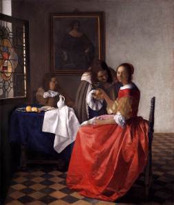 Johannes Vermeer - Young Woman with a Wineglass 1959-60