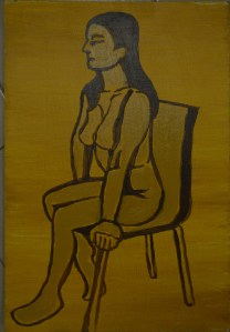 11 - Acrylic Linear Study - Messing Up