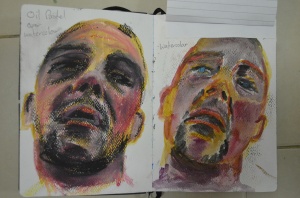 1 Watercolour and Oil Pastel