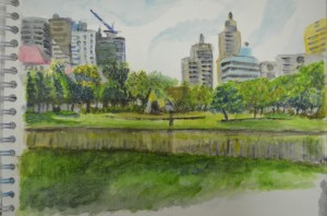 Watercolour Sketch - Sukhumvit Park